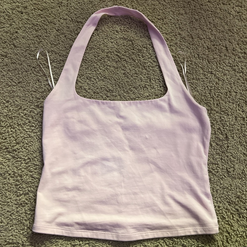 pink garage Halter Top